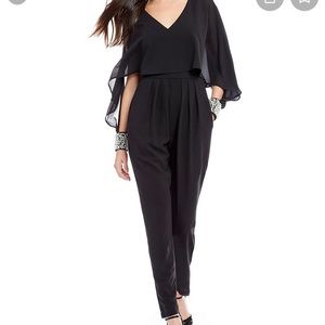 Belle Badgley Mischka Womens Jumpsuit 10 Black